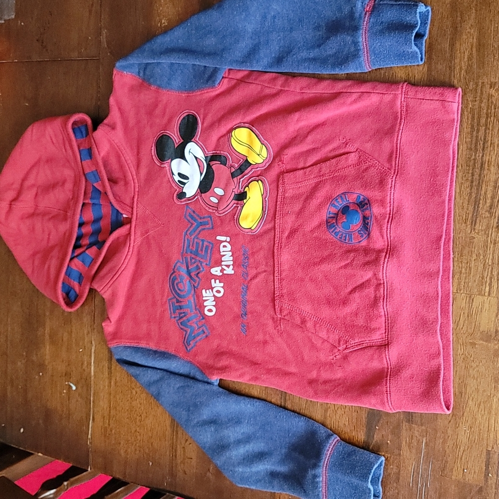 EUC DISNEY MICKEY MOUSE HOODIE size 7/8